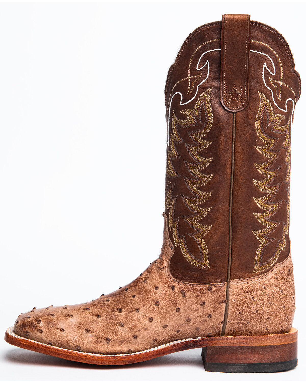 Image #6 - Tony Lama Men's San Saba Full Quill Ostrich Exotic Boots, Chocolate, hi-res