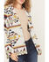 Image #3 - Cotton & Rye Women's Boot Barn Exclusive Southwestern Print Blazer, Ivory, hi-res