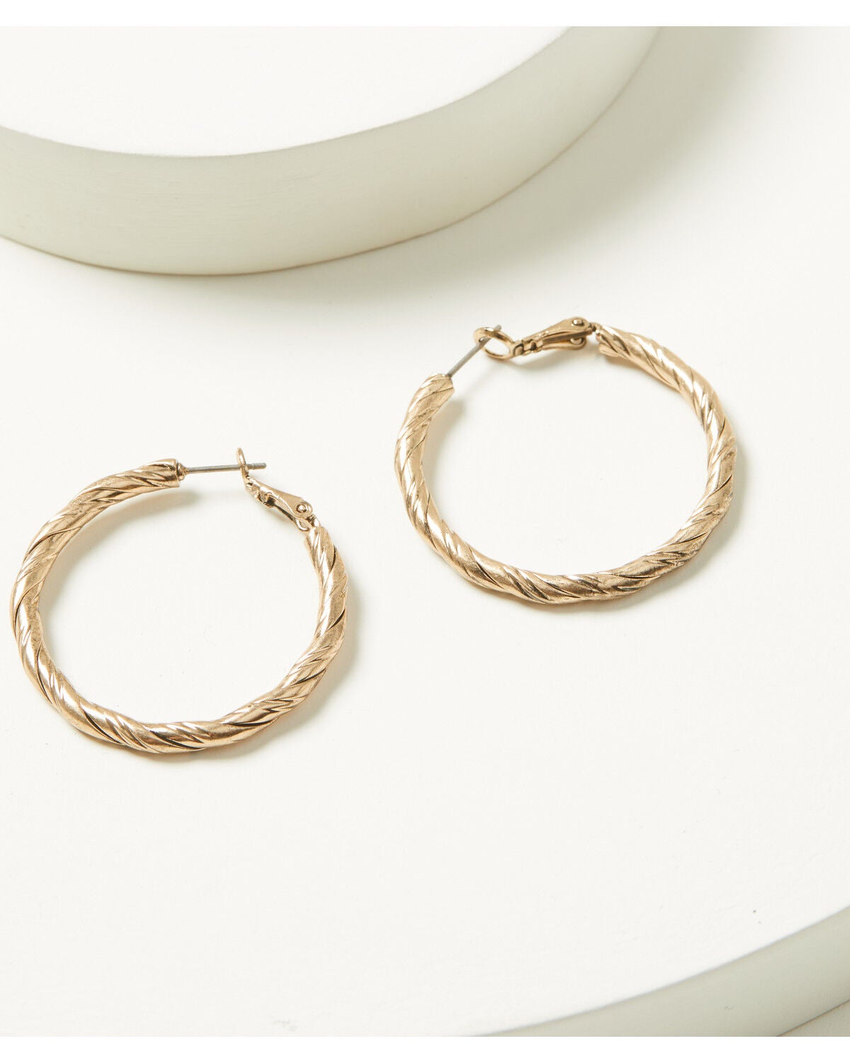 Image #1 - Lainey Wilson Women's Hoop Earrings, Gold, hi-res