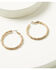 Image #1 - Lainey Wilson Women's Hoop Earrings, Gold, hi-res