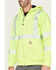 Carhartt Men's Hi-Vis Loose Fit Thermal Full-Zip Hooded Work Jacket, Bright Green, hi-res