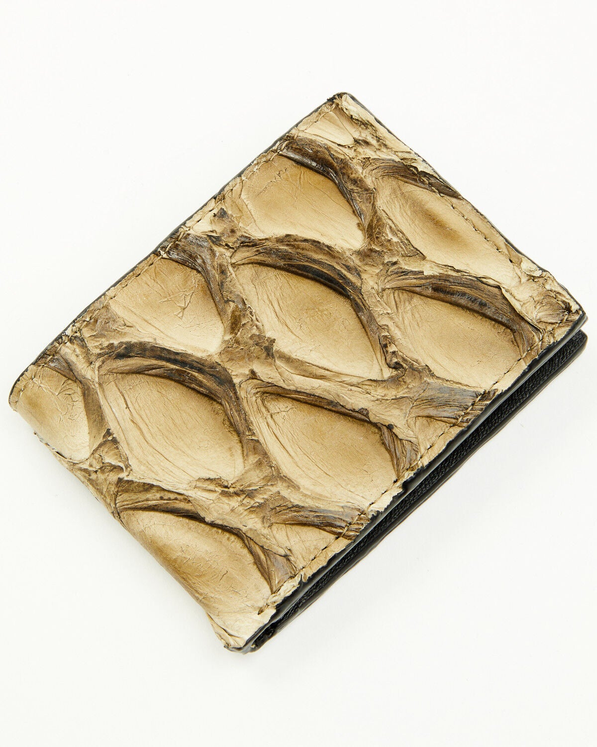 Cody James Men's Exotic Pirarucu Bifold Wallet, Green, hi-res