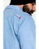 Image #2 - Ariat Men's FR Solid Durastretch Long Sleeve Work Shirt , Blue, hi-res