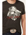Image #3 - Cody James Men's Ace Skeleton Short Sleeve Graphic T-Shirt, Charcoal, hi-res
