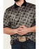 Cinch Men's ARENAFLEX Cactus Print Short Sleeve Polo, Grey, hi-res