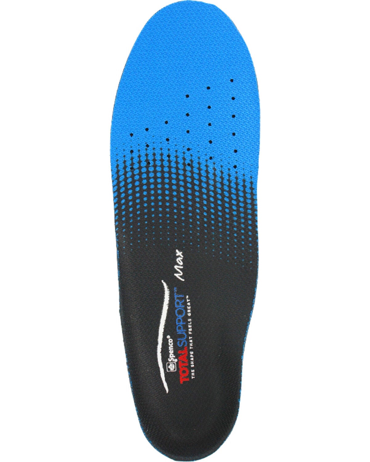 Spenco Total Support Max Insoles, Black/blue, hi-res