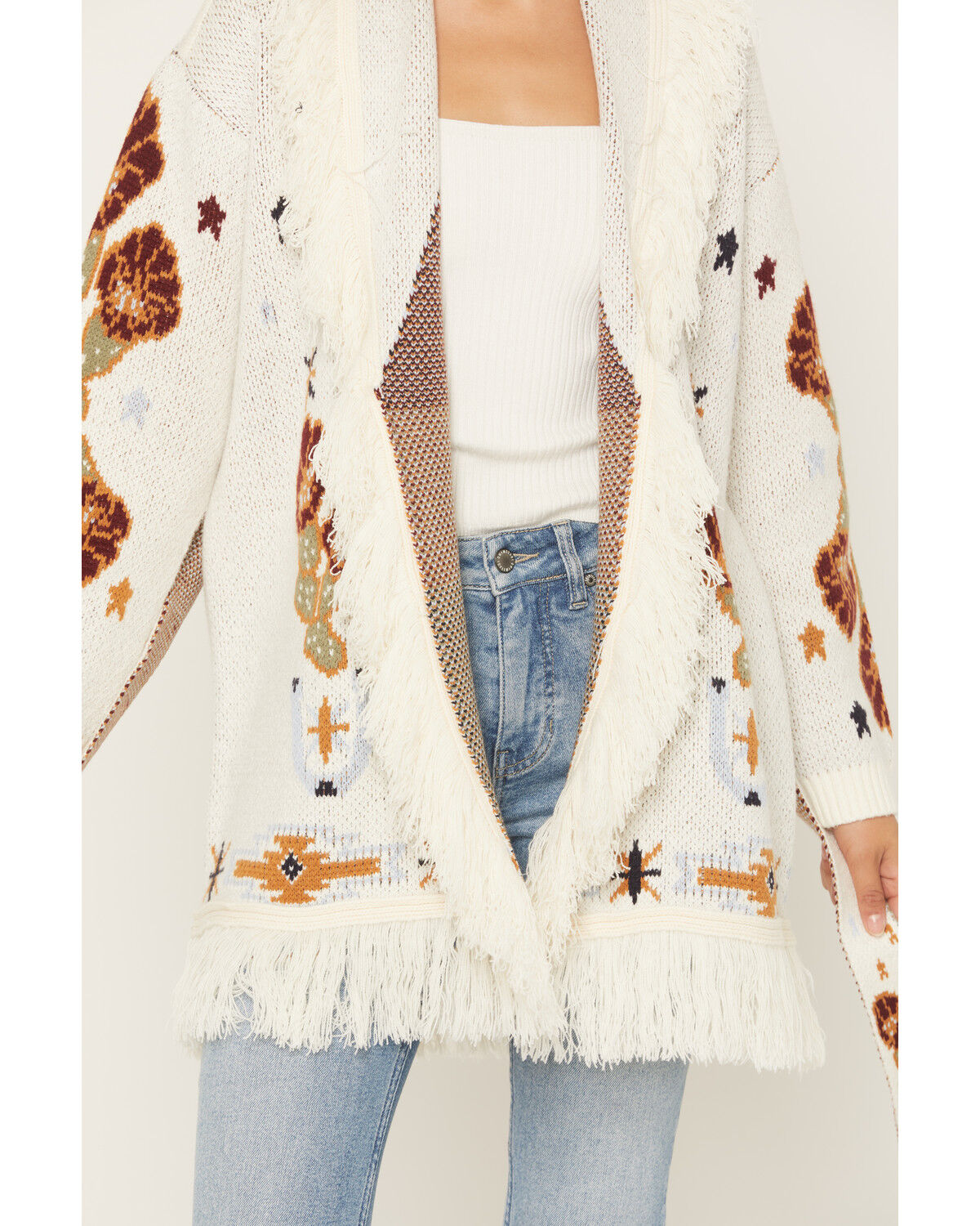 Image #3 - Idyllwind Women's Peregrine Eagle Cardigan Sweater, Cream, hi-res