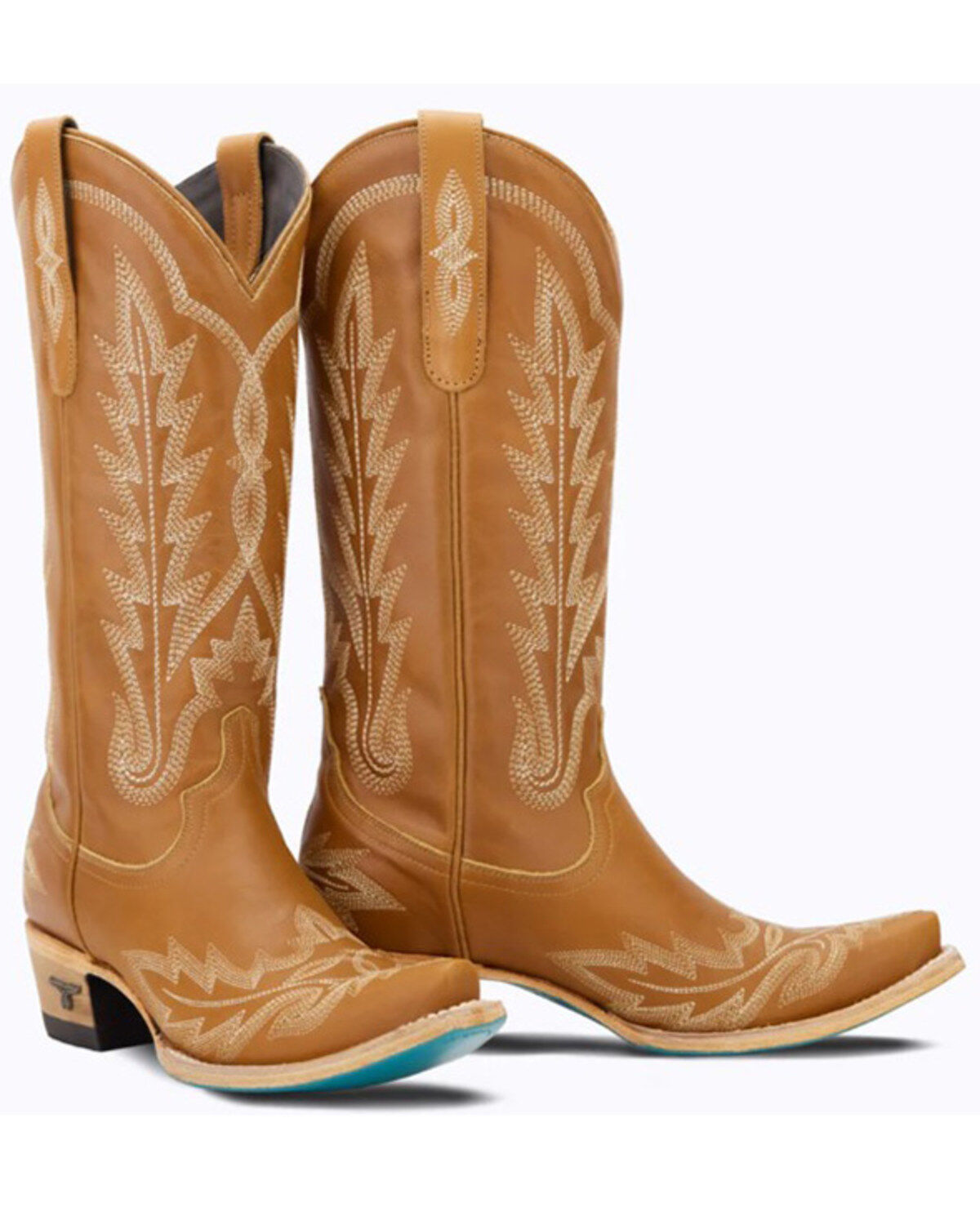 Image #1 - Lane Women's Lexington Western Boots - Snip Toe, Lt Brown, hi-res