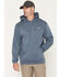 Image #2 - Troll Co Men's Skeleton Hooded Sweatshirt, Blue, hi-res