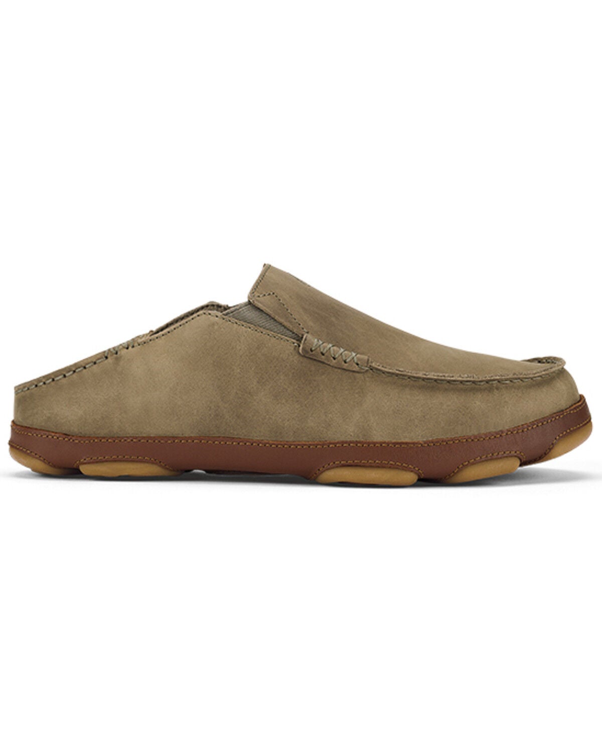 Image #3 - OluKai Men's Moloa Nubuck Slip-On Casual Shoes - Moc Toe, Tan, hi-res