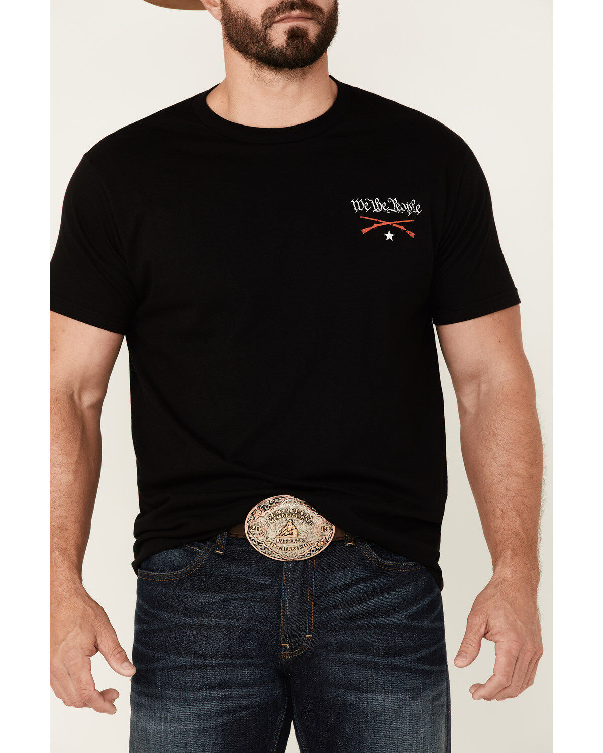 Image #3 - Howitzer Men's Standing Freedom Musket Graphic Short Sleeve T-Shirt, , hi-res