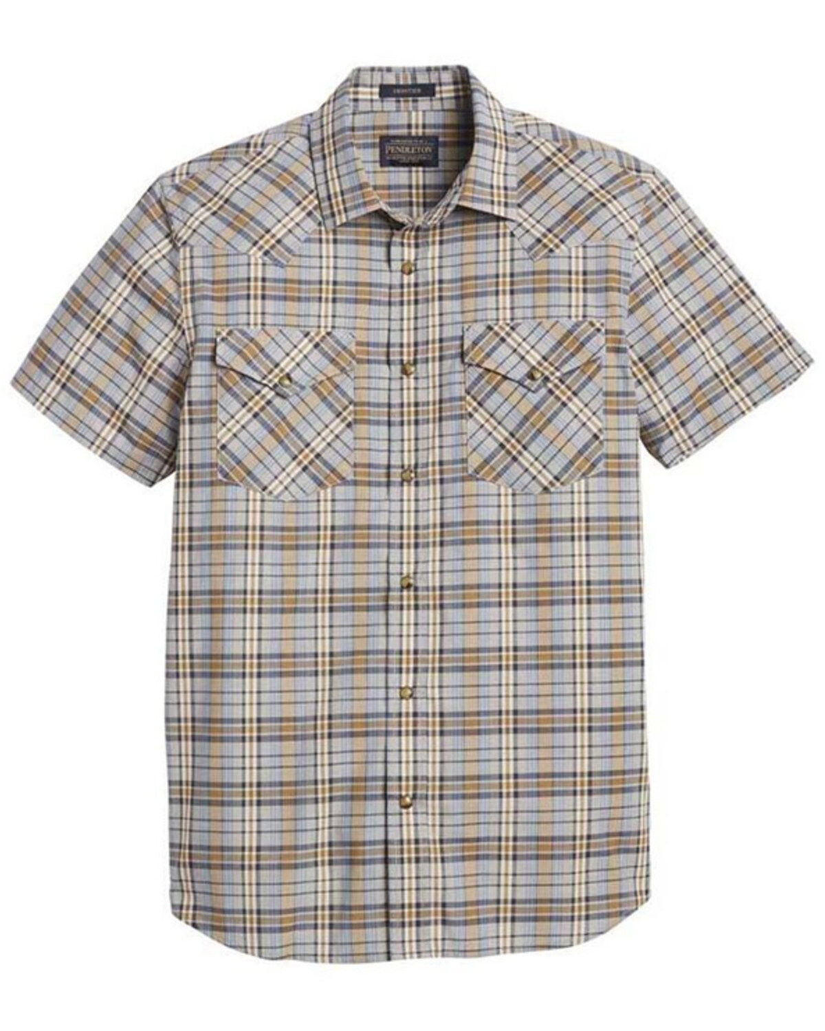 Image #1 - Pendleton Men's Frontier Plaid Western Shirt, Multi, hi-res