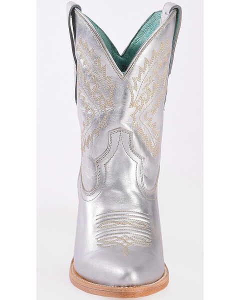Image #4 - Corral Women's Silver Embroidered Boots - Pointed Toe, , hi-res