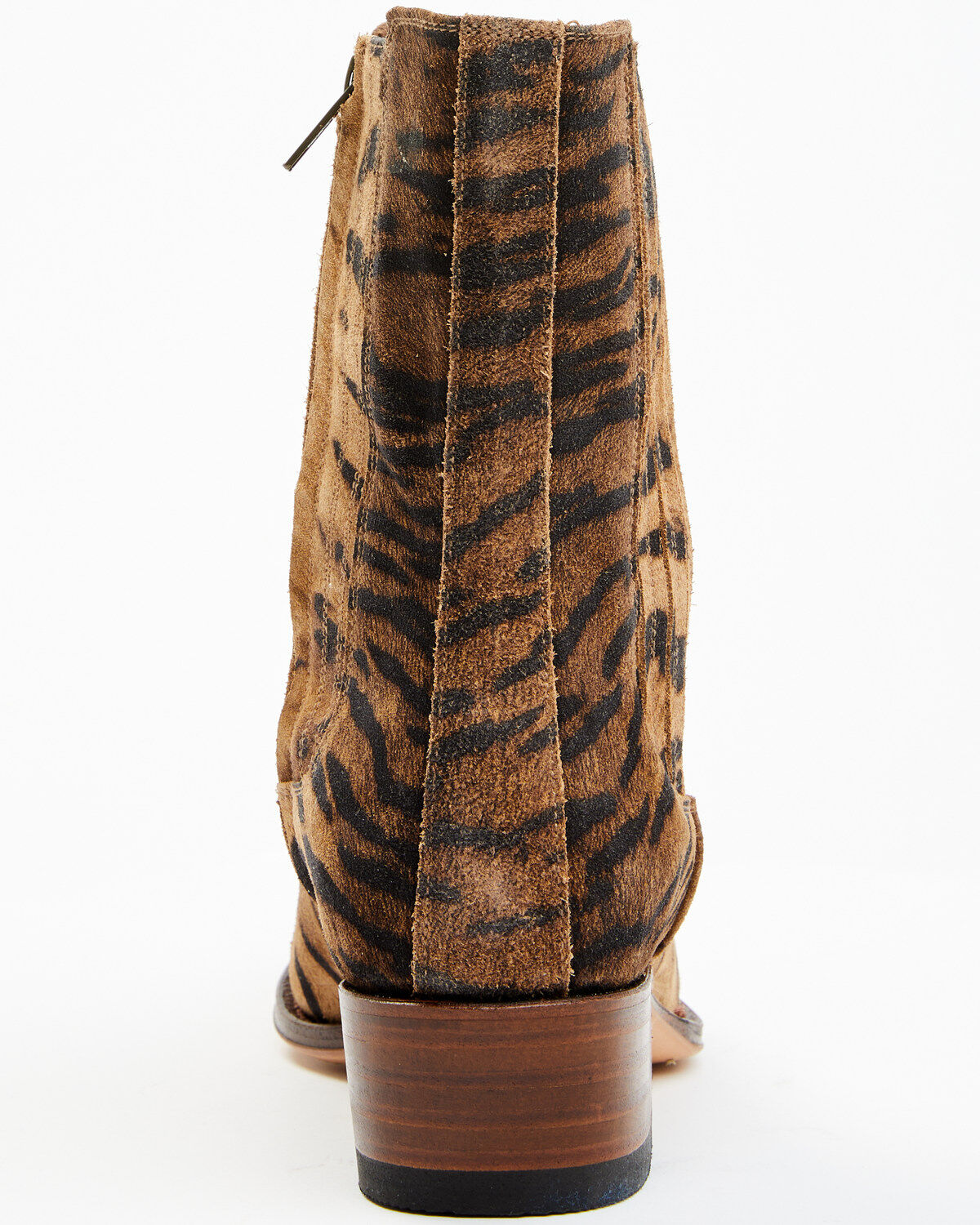 Image #5 - Sendra Women's Tiger Print Western Booties - Snip Toe, , hi-res