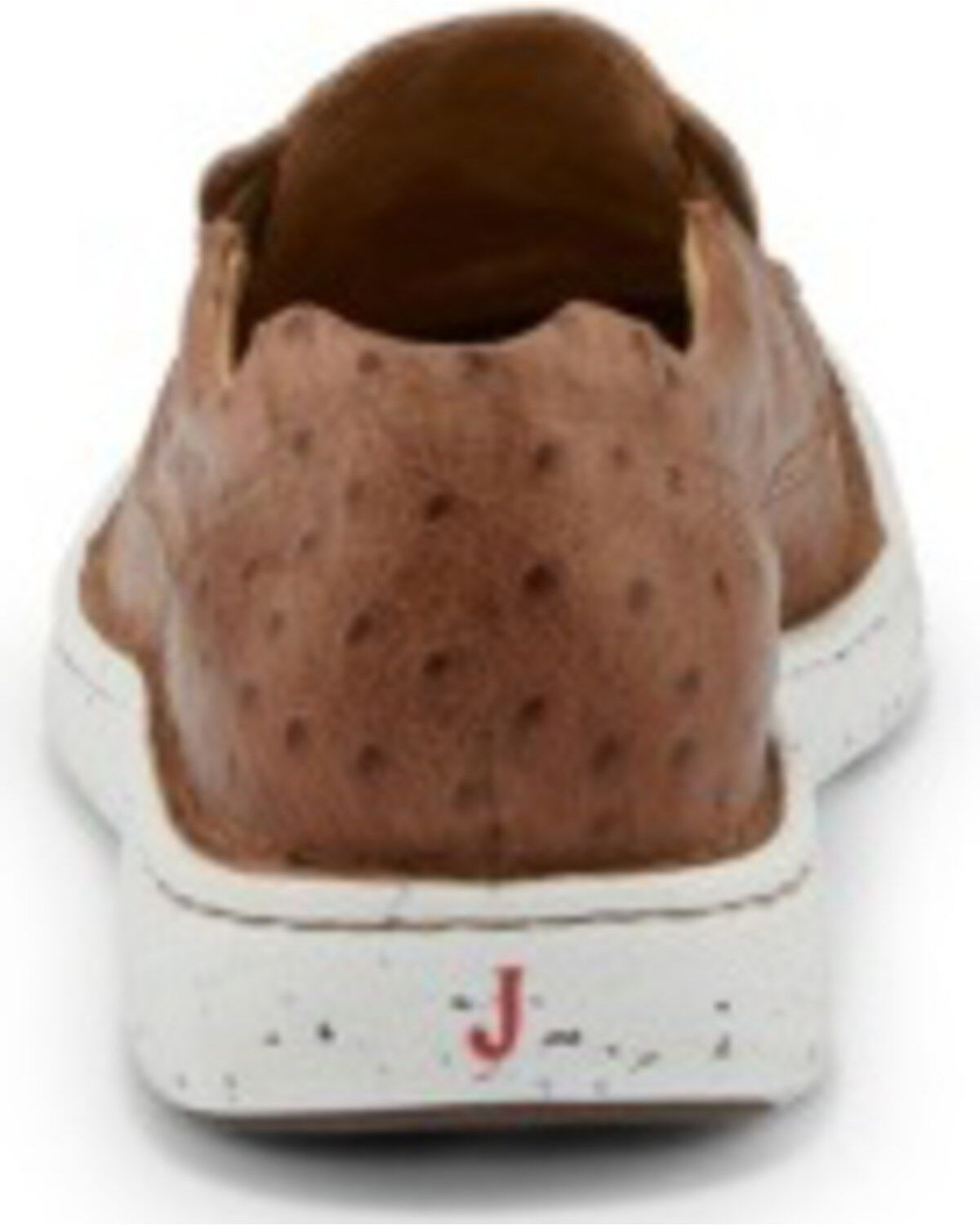 Image #3 - Justin Men's Hazer Tan Full Quill Ostrich Print Shoes - Moc Toe, , hi-res