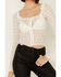 Image #3 - Free People Women's Madison Sheer Long Sleeve Shirt, White, hi-res