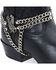 Eagle & Chain Boot Strap, Black, hi-res