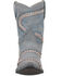Laredo Women's Fancy Leather Western Boot - Snip Toe, Light Blue, hi-res