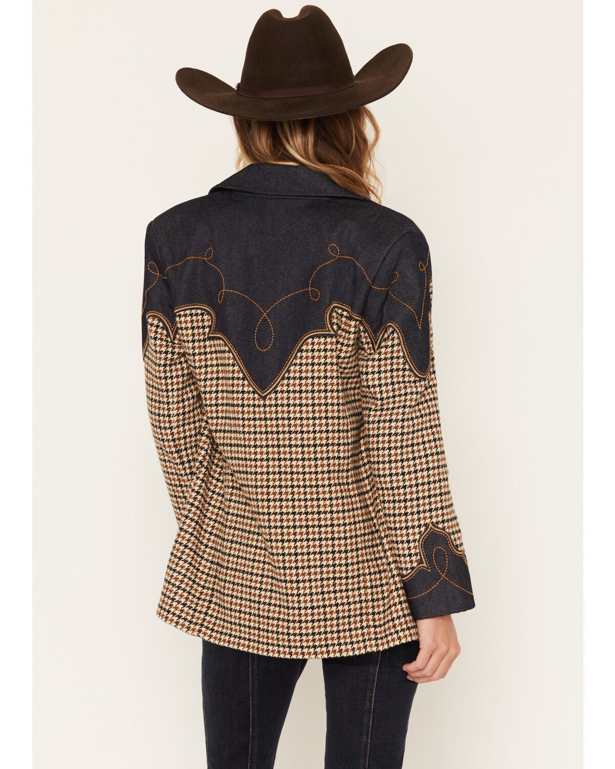 Image #4 - Wrangler Women's Houndstooth Blazer, Multi, hi-res