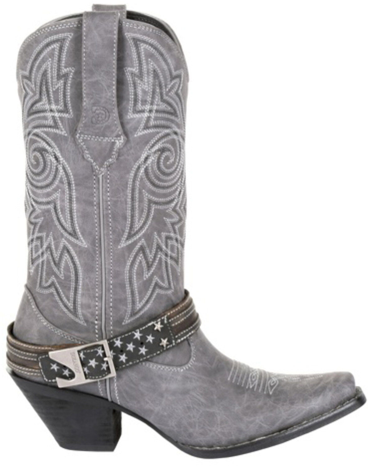 Image #2 - Durango Women's Crush Graphite Flag Harness Western Boots - Snip Toe, , hi-res