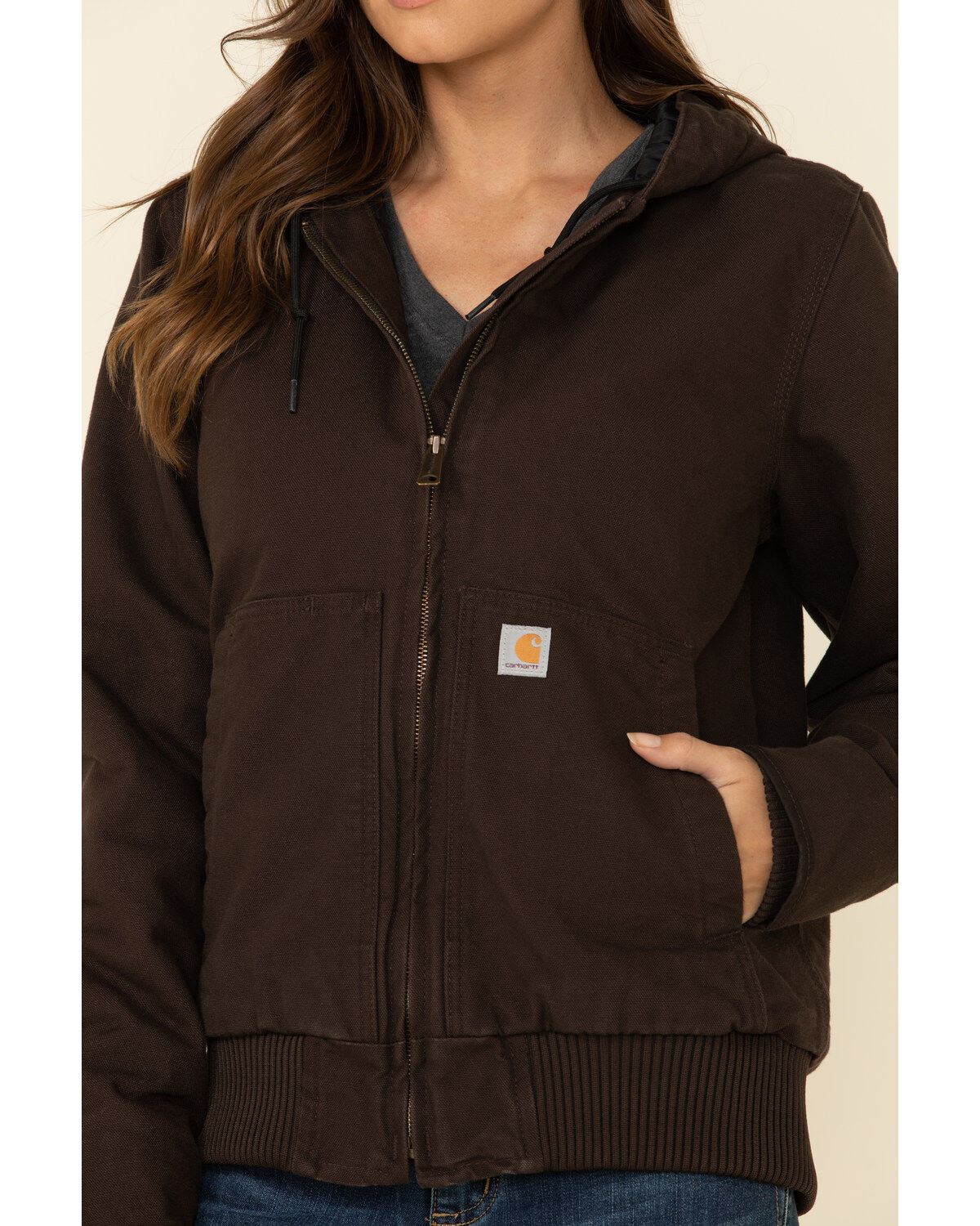 Carhartt brown womens jacket clearance