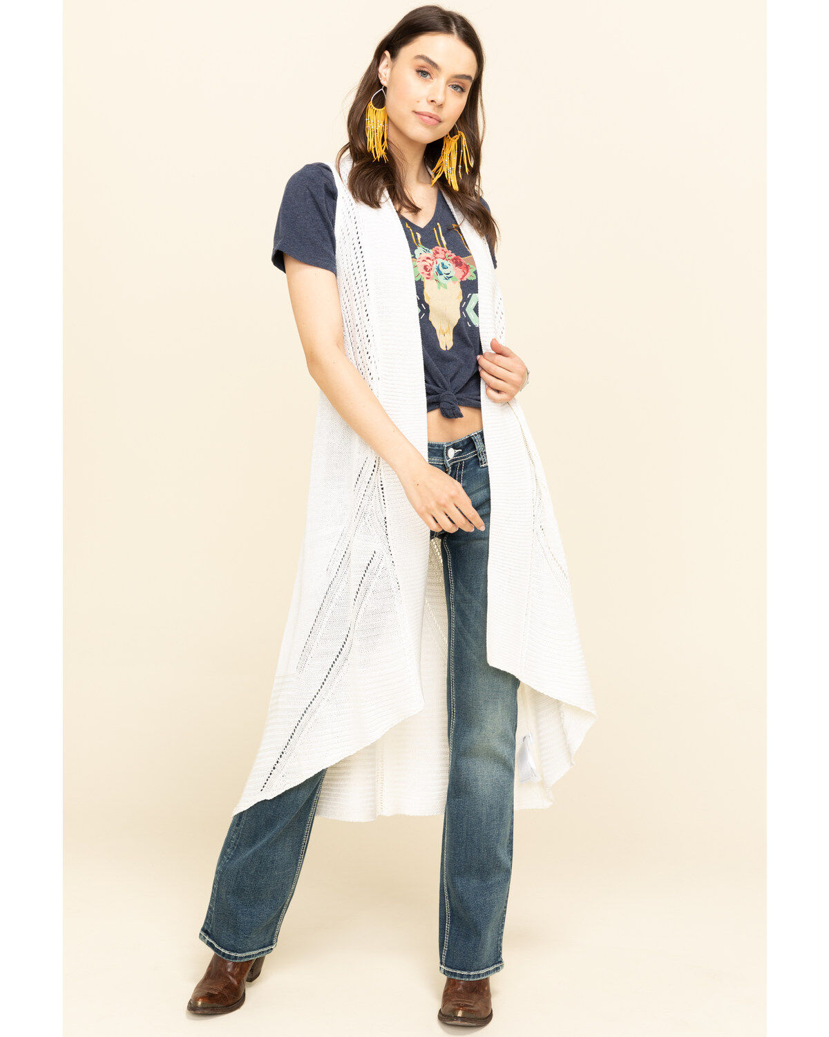 Image #1 - Ariat Women's Reba Sweater Vest, , hi-res