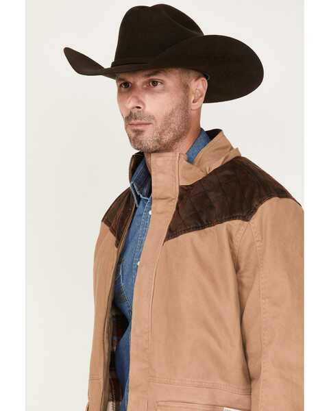 Image #2 - Cody James Men's Olton Utility Canvas Rancher Hooded Jacket, Beige/khaki, hi-res