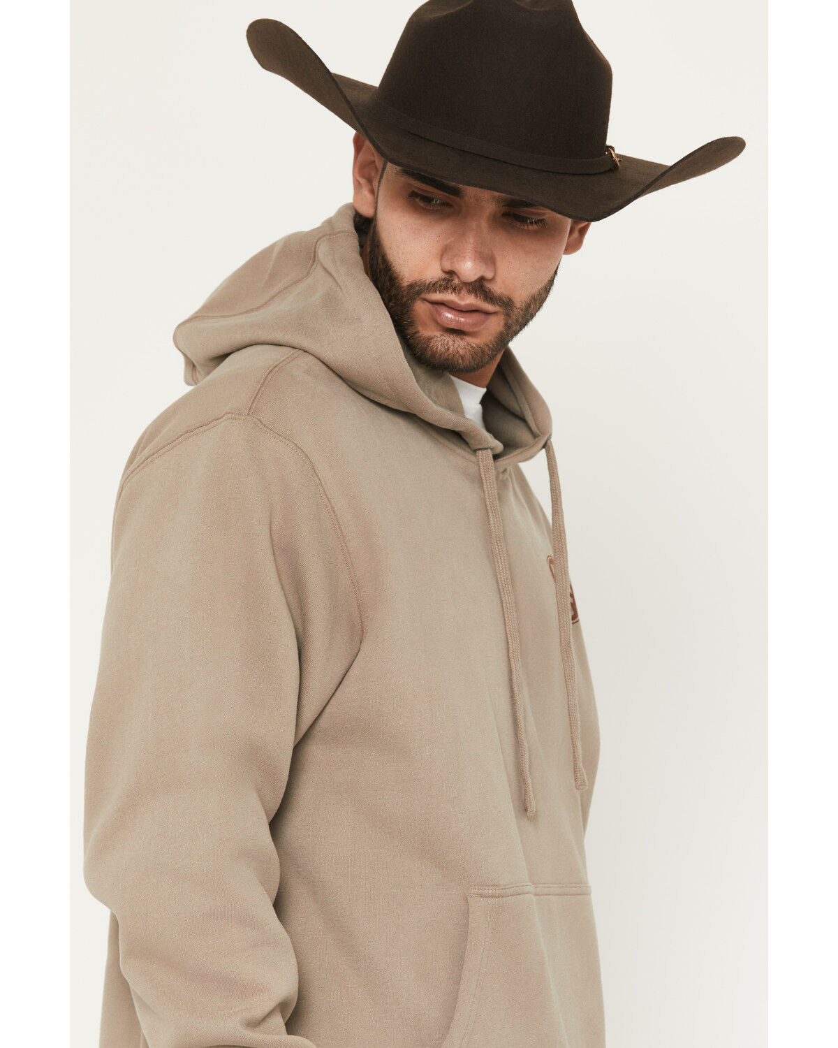 Image #2 - Ariat X Sendero Men's Slow Horses Graphic Hooded Sweatshirt, Sand, hi-res