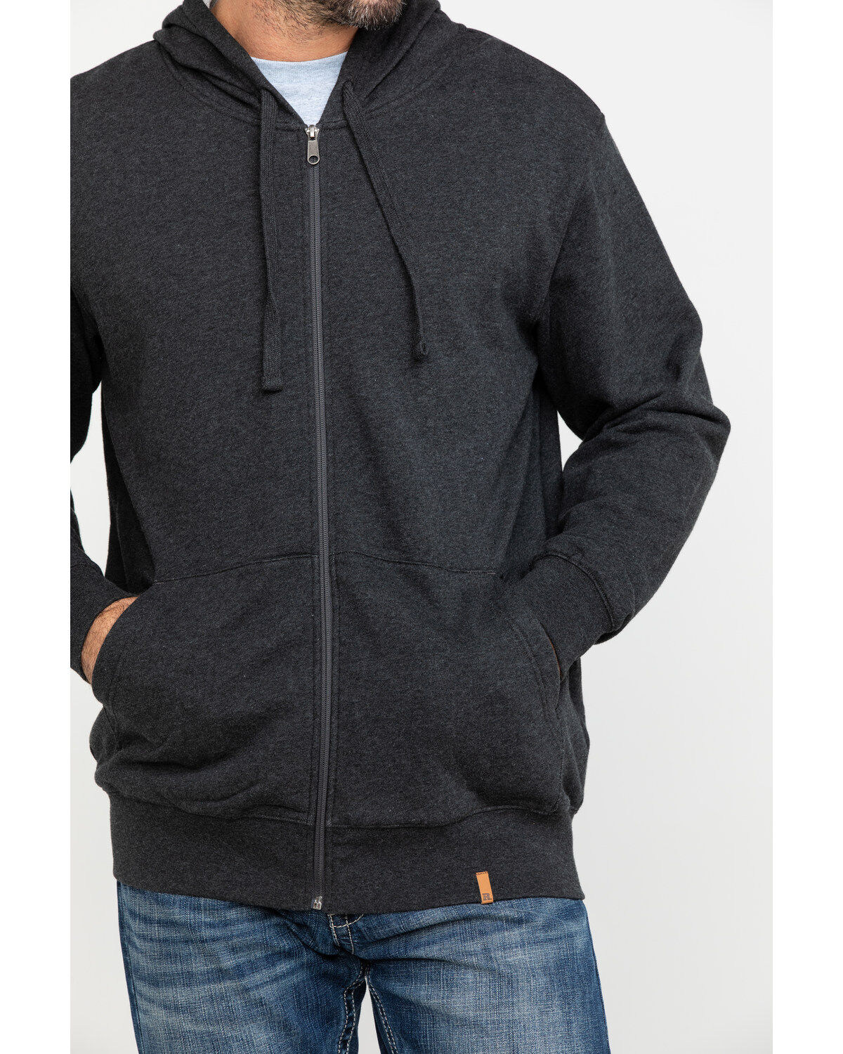 Image #4 - Wrangler Riggs Men's Terry Solid Full Zip Work Hooded Jacket, , hi-res