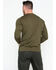 Image #2 - Hawx Men's Olive Pocket Henley Work Shirt - Big, Olive, hi-res