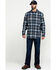  Hawx Men's FR Plaid Print Long Sleeve Woven Work Shirt - Tall , Blue, hi-res