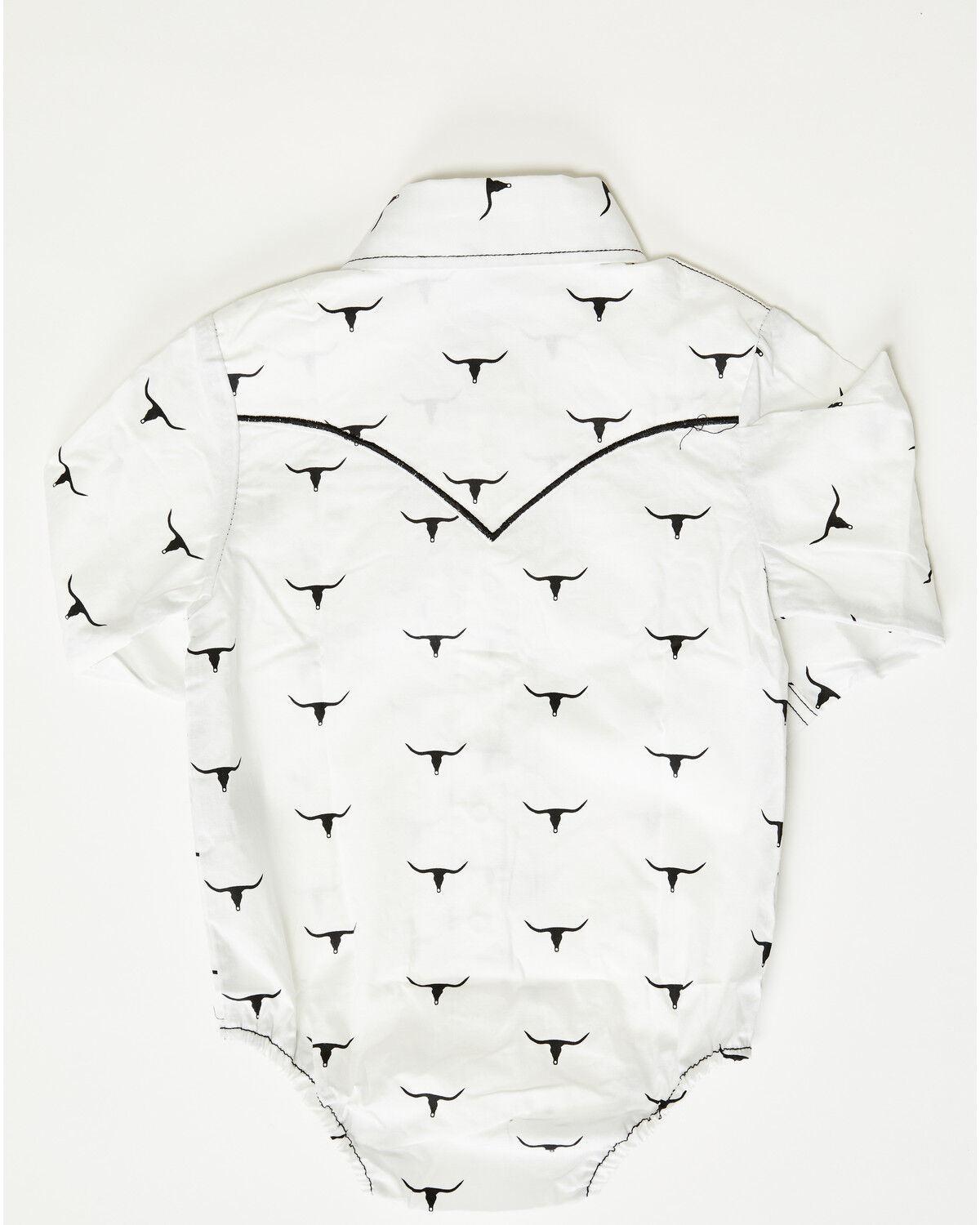 Image #2 - Cowboy Hardware Infant Boys' Skull Scatter Long Sleeve Onesie, White, hi-res