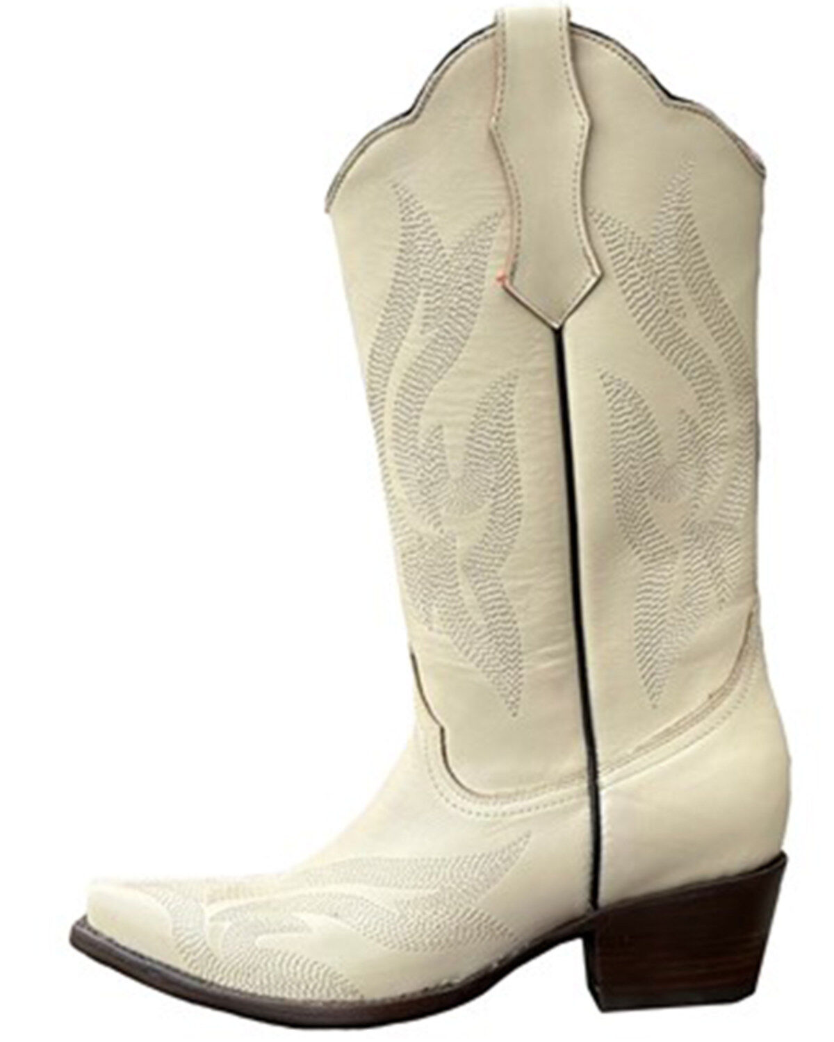 Image #3 - Planet Cowboy Women's Psychedelic Co-Co Nuts Leather Western Boot - Snip Toe, Cream/brown, hi-res