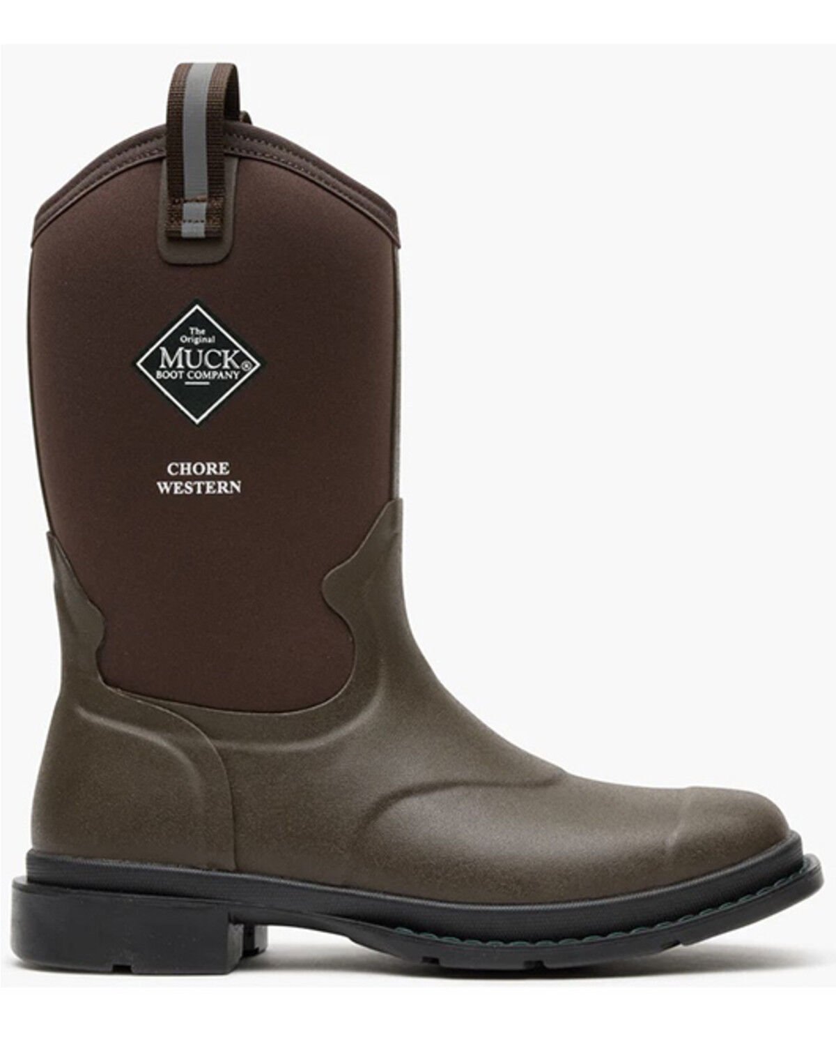 Image #2 - Muck Boots - Chore Western 12" Mid Boots - Soft Toe, Brown, hi-res