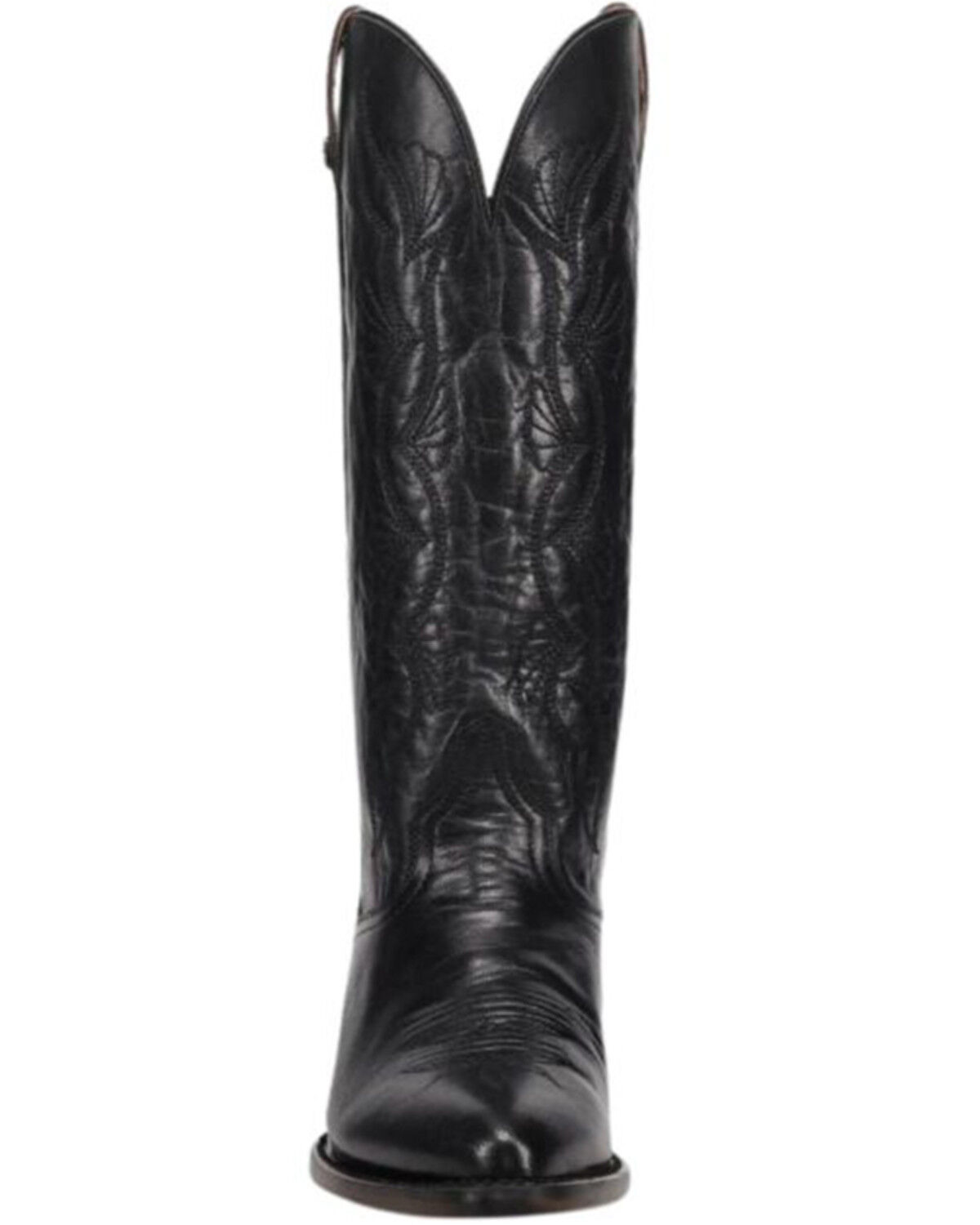 Image #4 - Dan Post Women's Sunrise Canyon Tall Western Boots - Round Toe, Black, hi-res