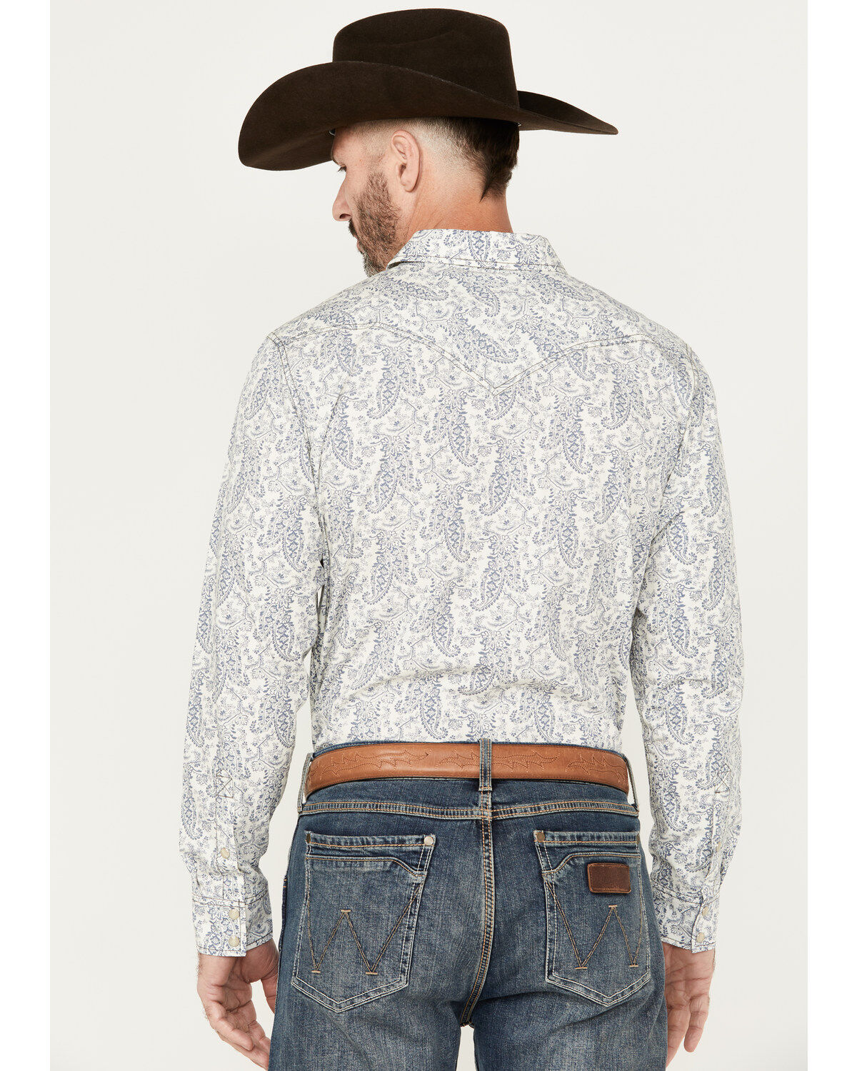 Product Name:  Cody James Men's Dagget Paisley Print Long Sleeve Snap Western Shirt - Tall