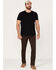 Image #1 - Brothers and Sons Men's Java Wash Stretch Slim Straight Jeans, Brown, hi-res