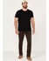 Image #1 - Brothers and Sons Men's Java Wash Stretch Slim Straight Jeans , Brown, hi-res