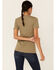 Image #3 - Southern Sierra Women's Don't Mess With Texas Graphic Short Sleeve Tee, Olive, hi-res