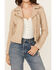 Image #3 - Mauritius Leather Women's Christy Scatter Star Leather Jacket, Beige, hi-res