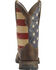 Image #7 - Durango Lady Rebel American Flag Western Performance Boots - Broad Square Toe, Brown, hi-res