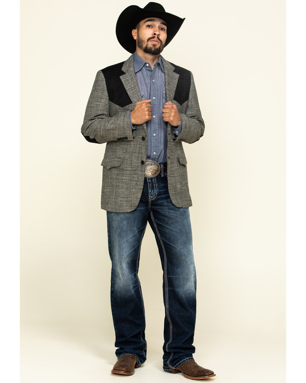 Grey western sport coat clearance