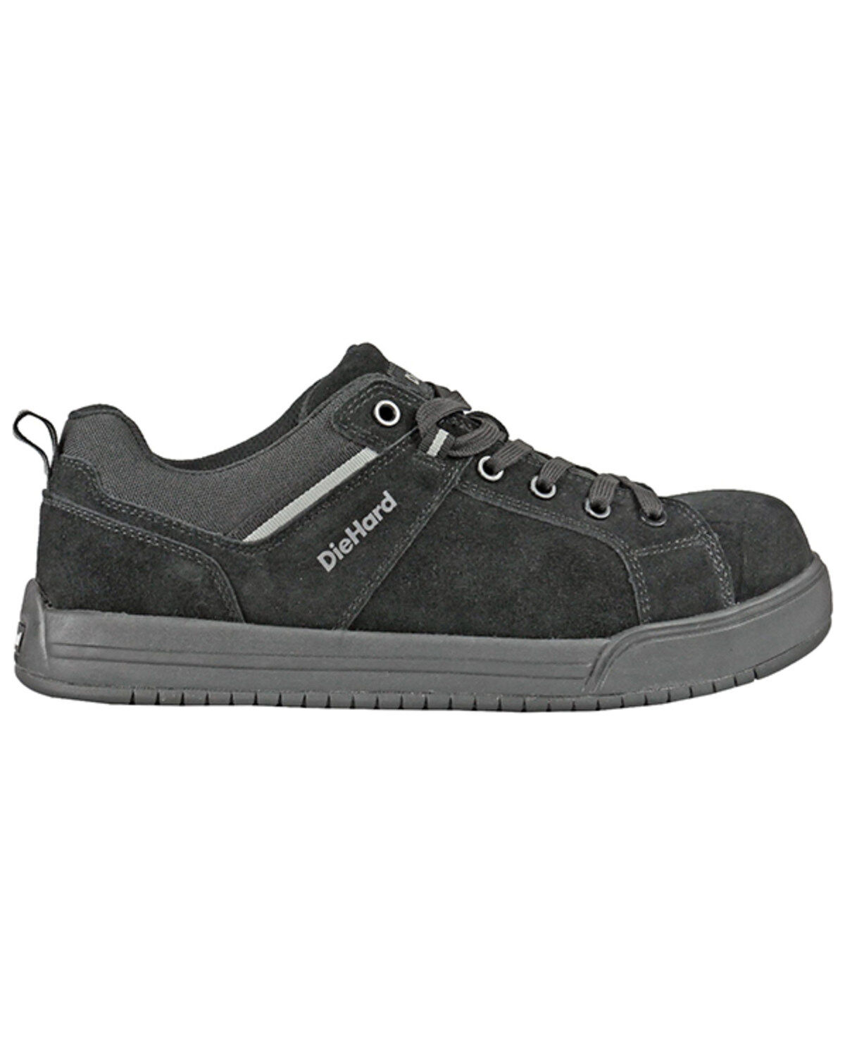 Image #2 - Die Hard Men's Solstice Lace-Up Work Shoes - Composite Toe, Black, hi-res