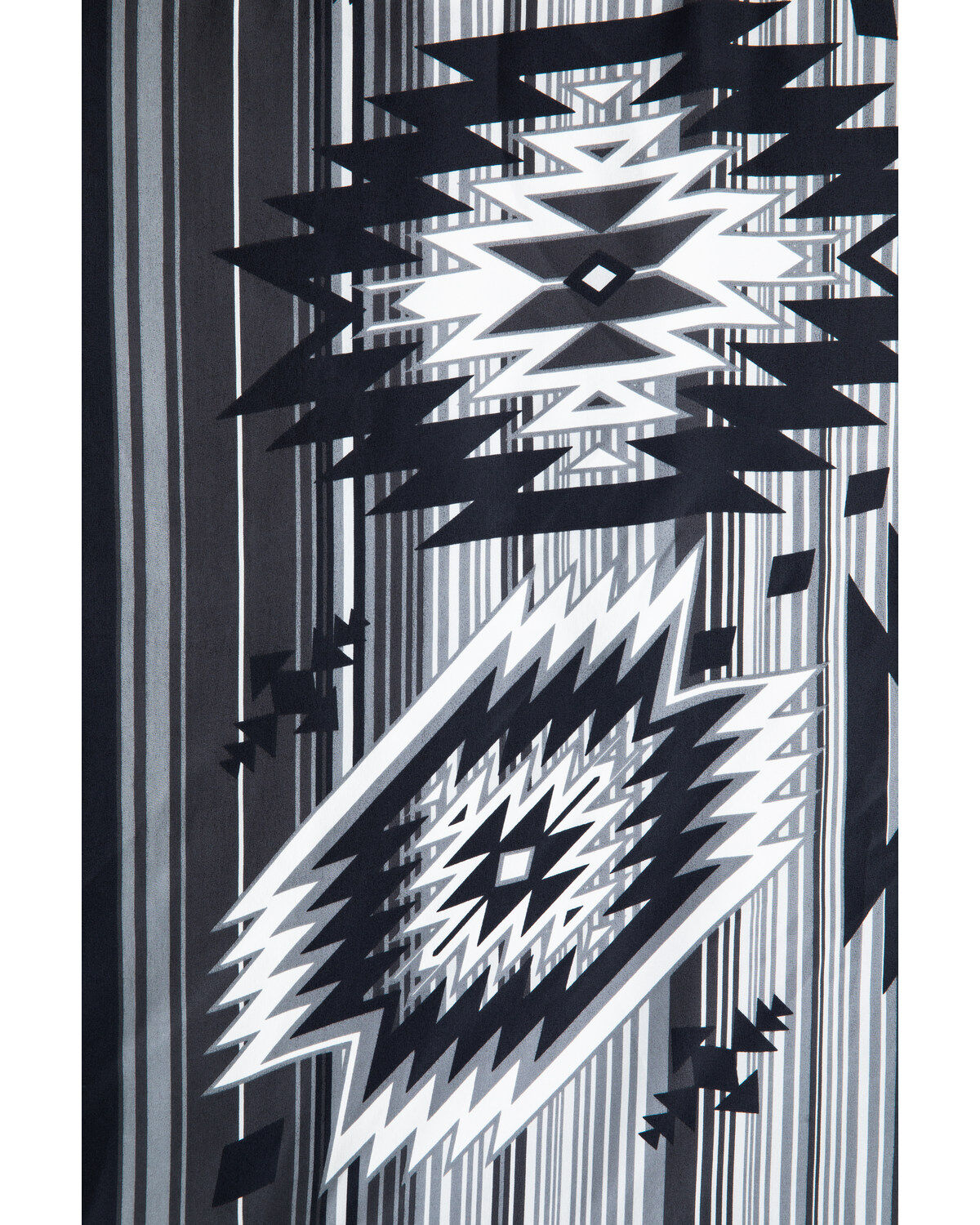 Image #3 - Cody James Men's Silk Black Southwestern Bandana, Black, hi-res