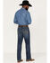 Image #3 - Rock 47 By Wrangler Cornflower Medium Dark Wash Stretch Slim Straight Jeans, Dark Medium Wash, hi-res