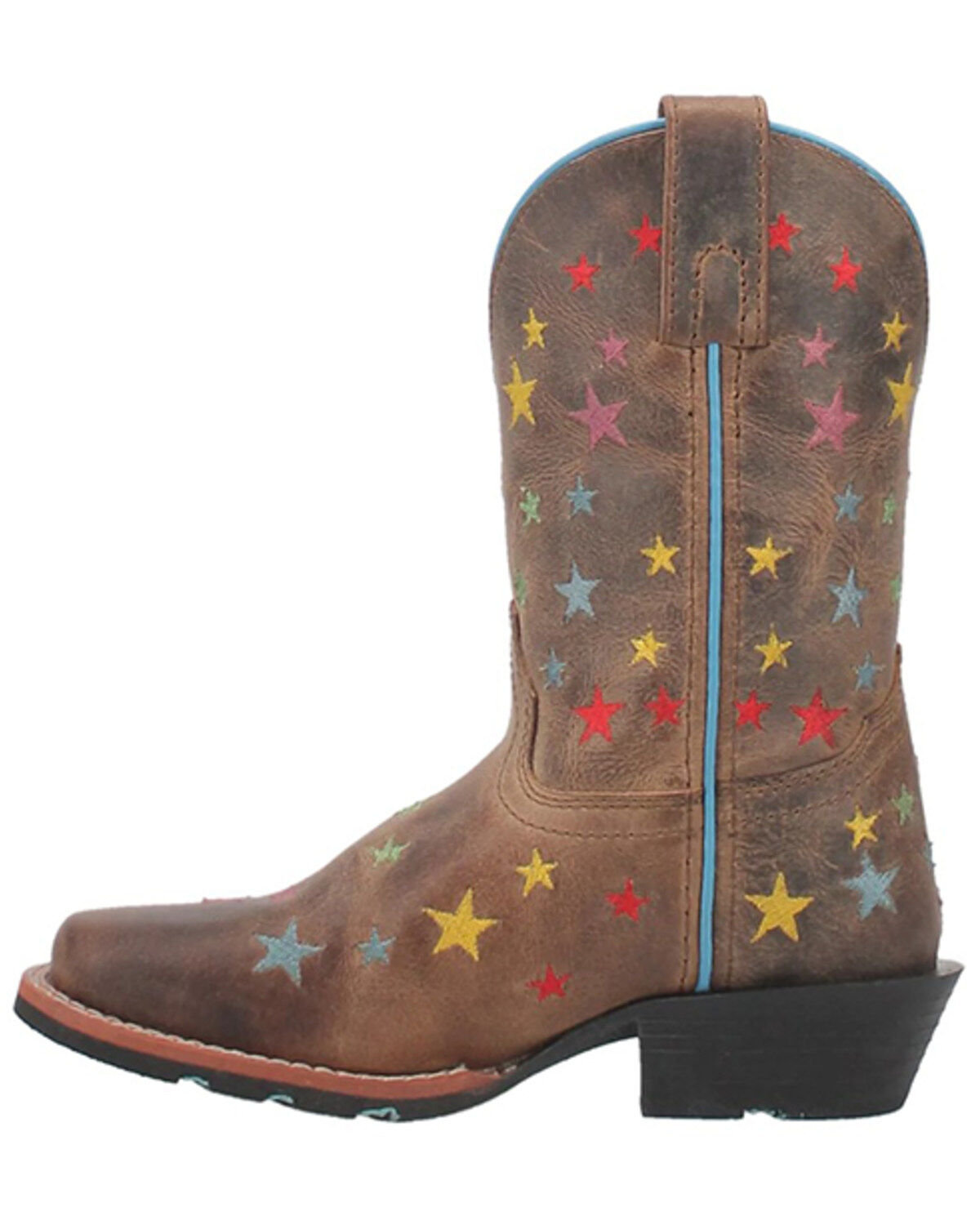 Image #3 - Dan Post Girls' Starlett Leather Boots - Square Toe, , hi-res