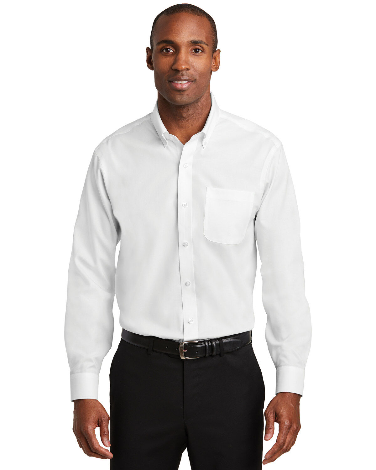 Image #1 - Red House Men's White 2X Pinpoint Oxford Non-Iron Shirt - Big, White, hi-res