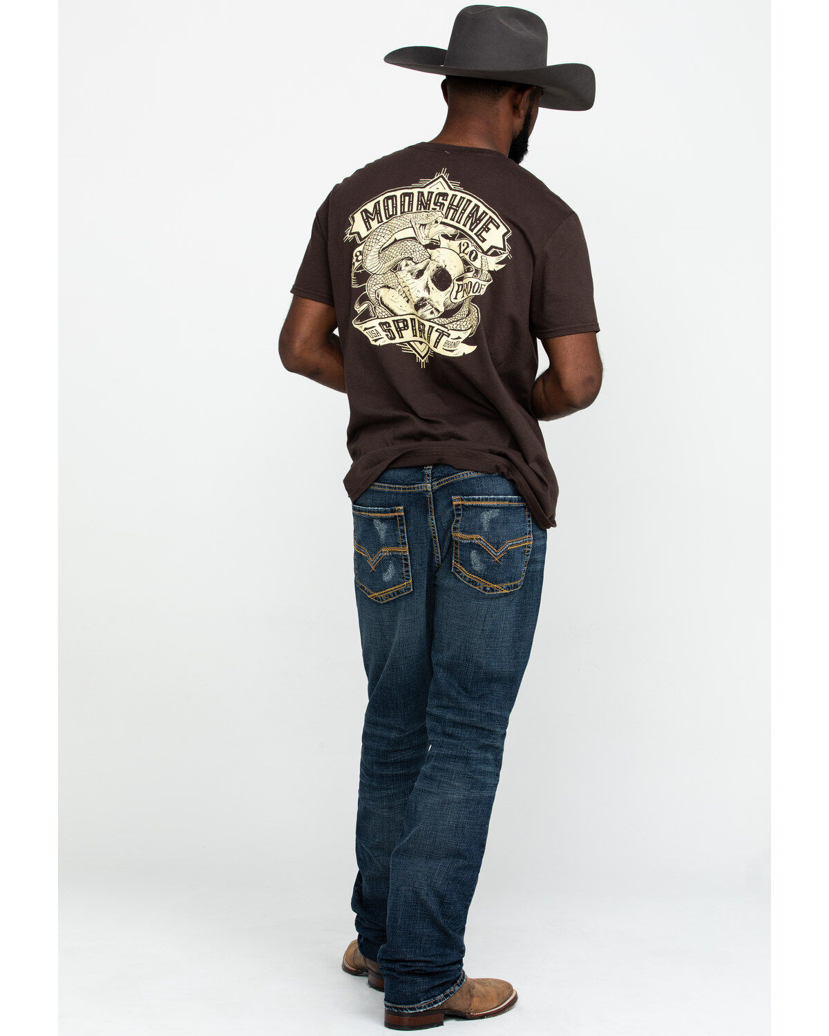Image #5 - Moonshine Spirit Men's Harley Medium Wash Stretch Slim Straight Jeans , , hi-res