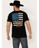 Image #4 - RANK 45® Men's Patriot Short Sleeve Graphic T-Shirt, Black, hi-res