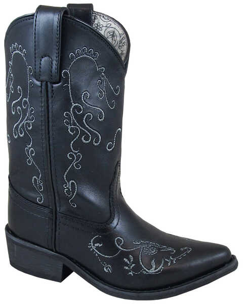 Smoky Mountain Girls' Jolene Western Boots - Snip Toe, Black, hi-res